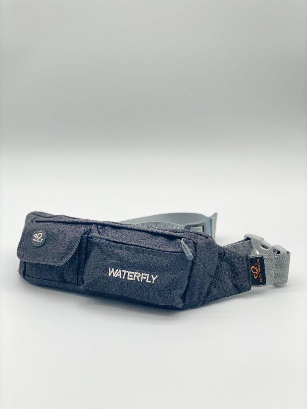 Waterfly Gray Fanny Pack Sling Bag Crossbody Travel Hiking Adjustable